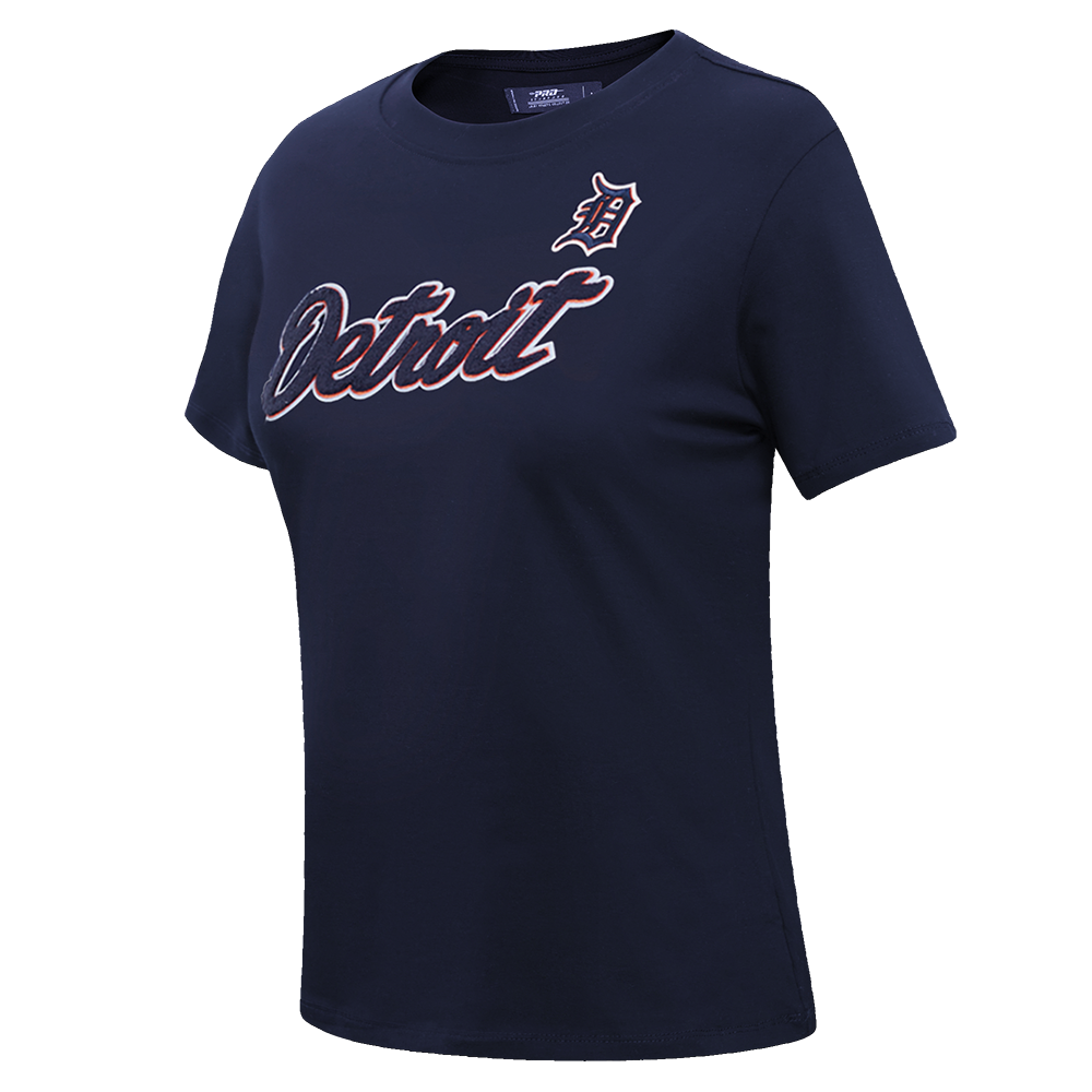 MLB DETROIT TIGERS CLASSIC SHORT SLEEVE WOMEN'S SLIM FIT TOP (MIDNIGHT NAVY)
