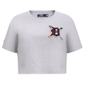 MLB DETROIT TIGERS MASHUP WOMEN'S BOXY TOP (HEATHER GREY)