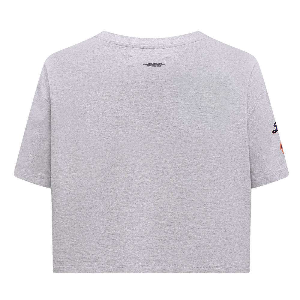MLB DETROIT TIGERS MASHUP WOMEN'S BOXY TOP (HEATHER GREY)