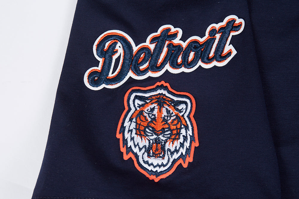 MLB DETROIT TIGERS HAUT MASHUP À COUPE CARRÉE POUR FEMME (MARINE MINUIT)