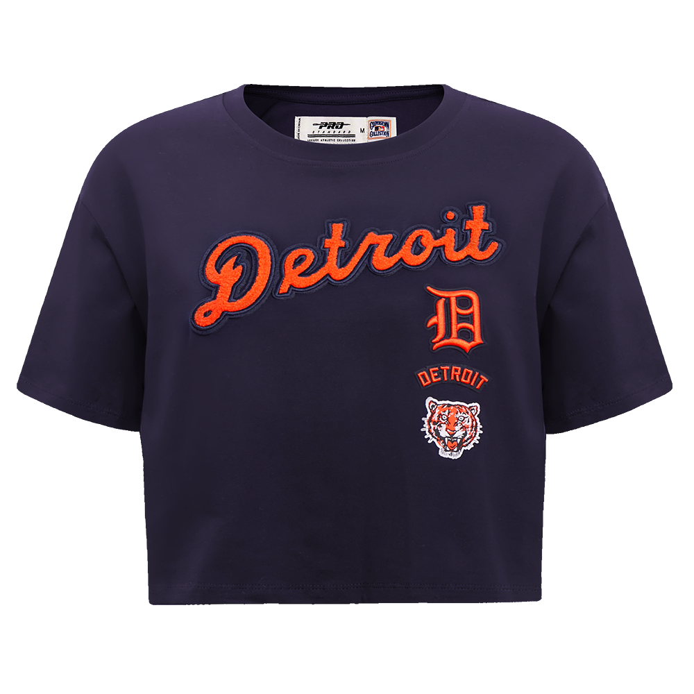 MLB DETROIT TIGERS RETRO CLASSIC HAUT À COUPE CARRÉE POUR FEMME (MARINE MINUIT)