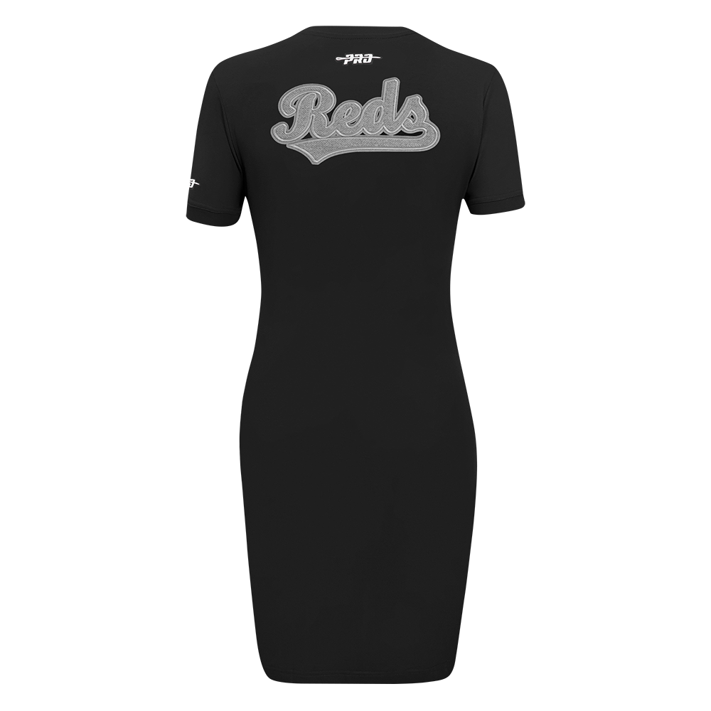 MLB DETROIT TIGERS REVERSE FRENCH TERRY WOMEN'S BODYCON DRESS (BLACK)