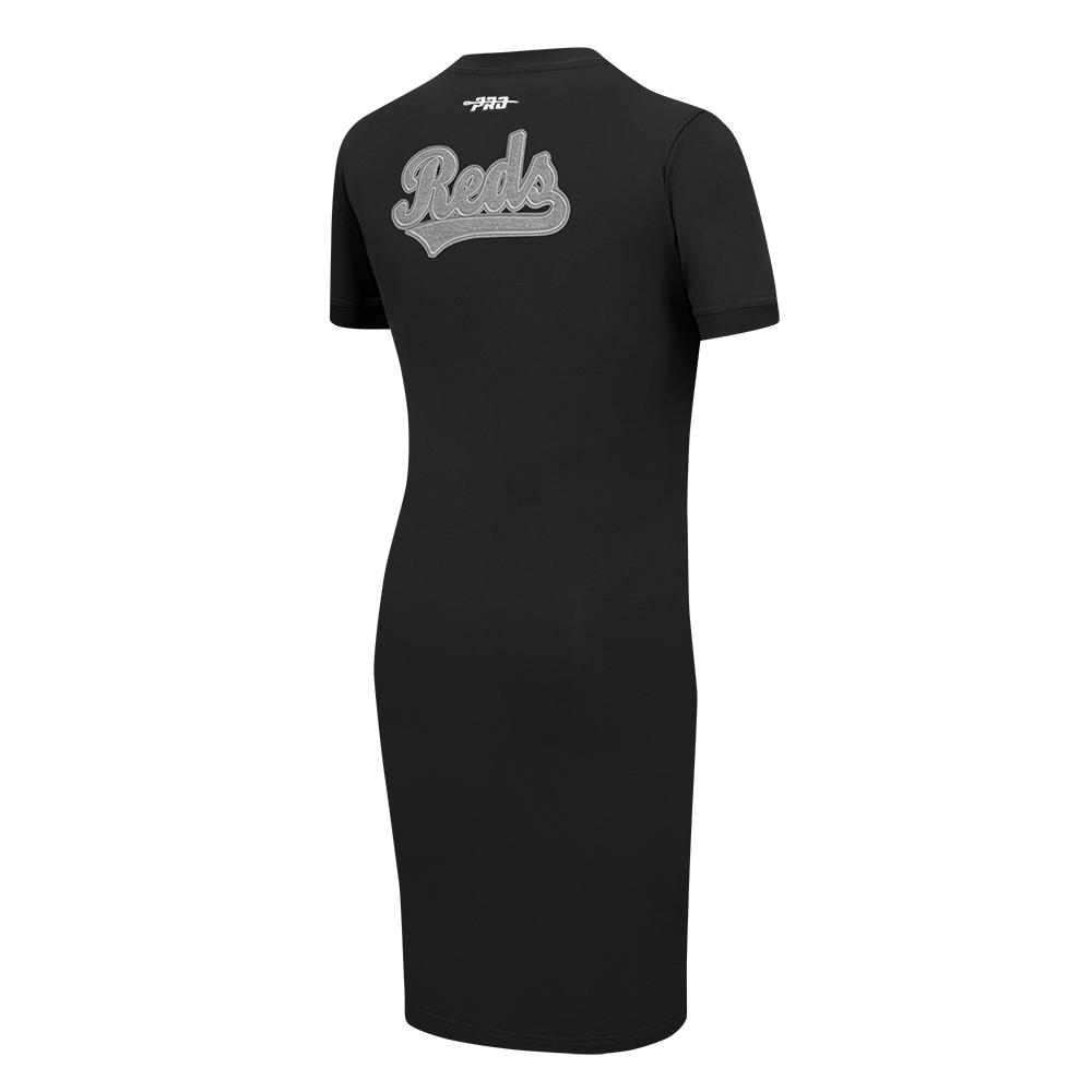 MLB DETROIT TIGERS REVERSE FRENCH TERRY WOMEN'S BODYCON DRESS (BLACK)