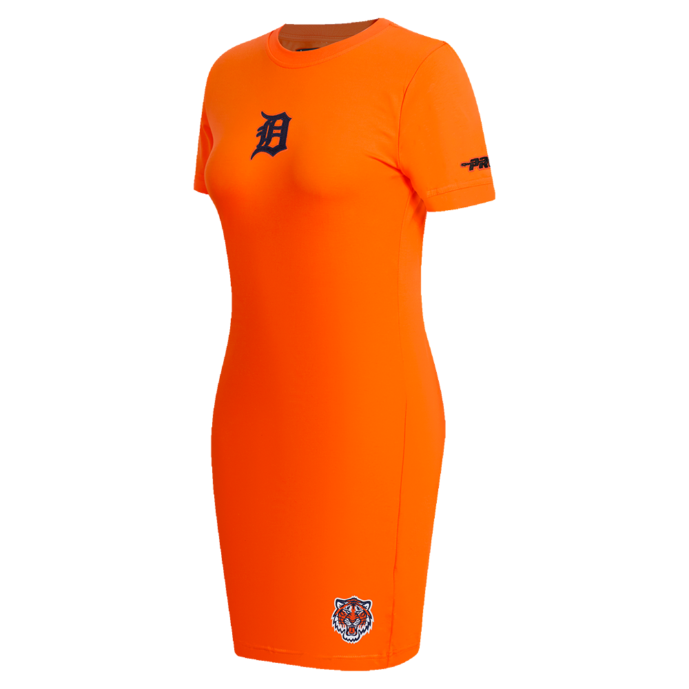 MLB DETROIT TIGERS CLASSIC CHENILLE ROBE MOULANTE POUR FEMME (ORANGE)