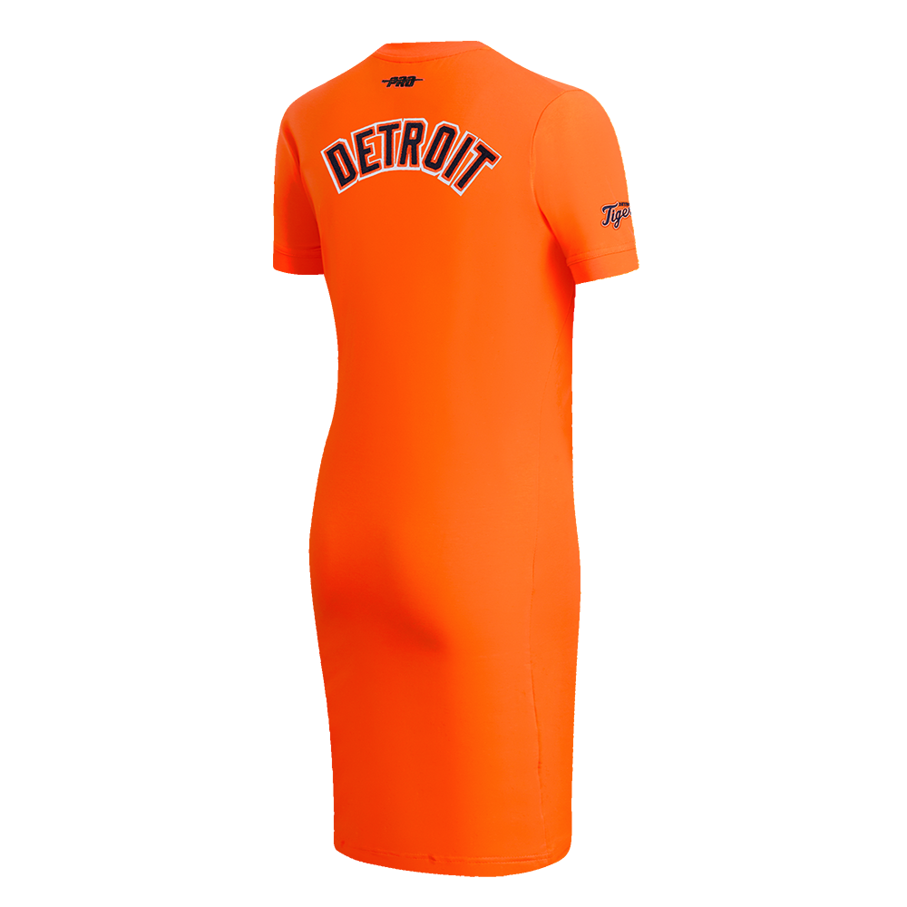 MLB DETROIT TIGERS CLASSIC CHENILLE ROBE MOULANTE POUR FEMME (ORANGE)