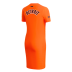MLB DETROIT TIGERS CLASSIC CHENILLE ROBE MOULANTE POUR FEMME (ORANGE)