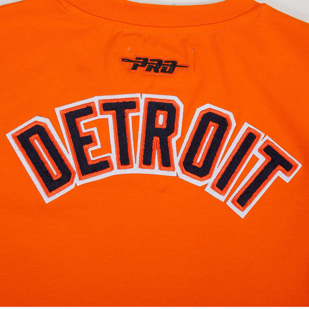 MLB DETROIT TIGERS CLASSIC CHENILLE ROBE MOULANTE POUR FEMME (ORANGE)