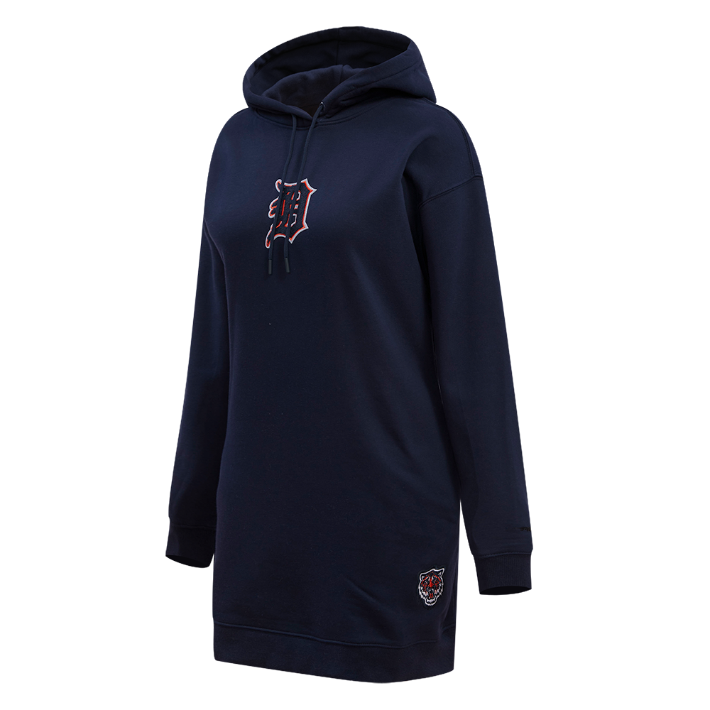 MLB DETROIT TIGERS CLASSIC WOMEN'S HOODIE DRESS (MIDNIGHT NAVY)