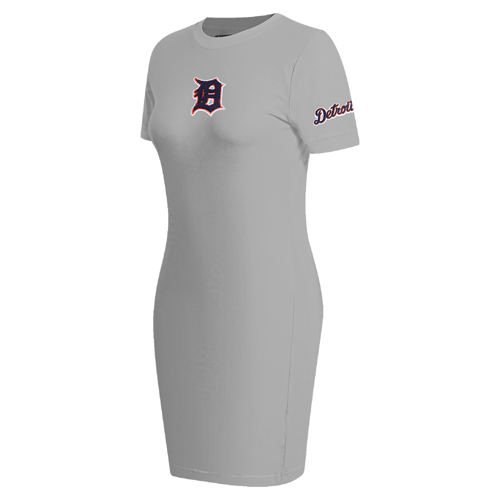 MLB DETROIT TIGERS CLASSIC WOMEN'S BODYCON DRESS (HEATHER GREY)