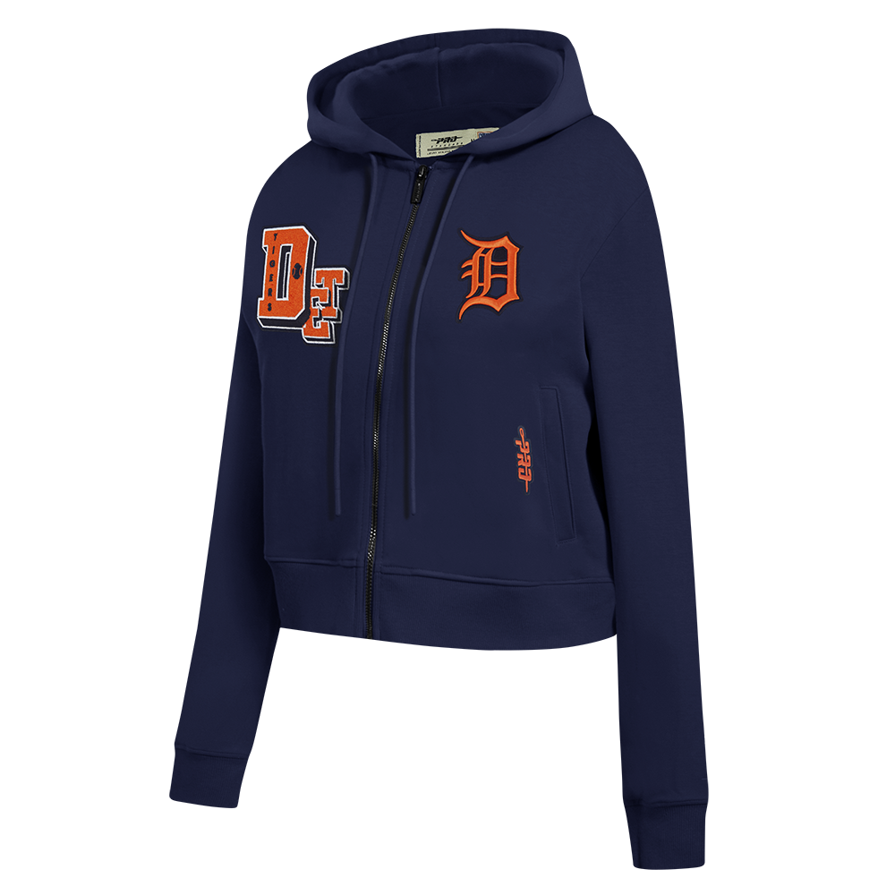 MLB DETROIT TIGERS BEST OF CHANDAIL À CAPUCHON EN MOLLETON À GLISSIÈRE POUR FEMME (MARINE MINUIT)