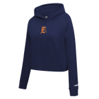 MLB DETROIT TIGERS WINGSPAN WOMEN'S FLC CROPPED PO HOODIE (MIDNIGHT NAVY)