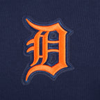 MLB DETROIT TIGERS WINGSPAN WOMEN'S FLC CROPPED PO HOODIE (MIDNIGHT NAVY)