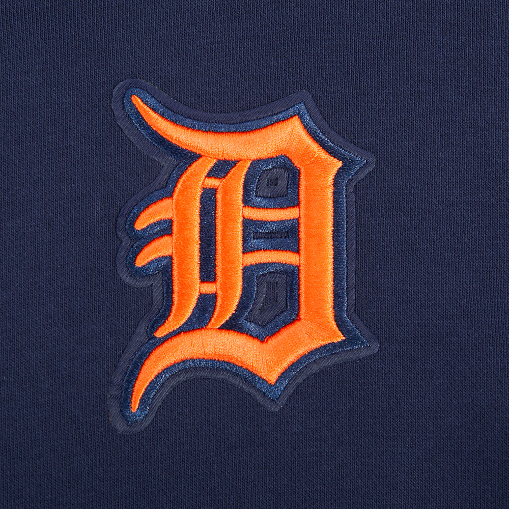 MLB DETROIT TIGERS WINGSPAN WOMEN'S FLC CROPPED PO HOODIE (MIDNIGHT NAVY)