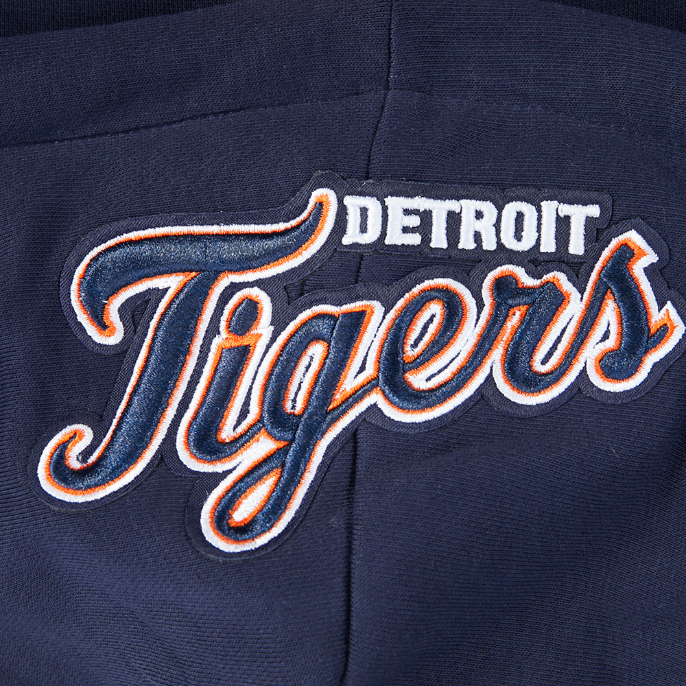 MLB DETROIT TIGERS WINGSPAN WOMEN'S FLC CROPPED PO HOODIE (MIDNIGHT NAVY)