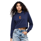 MLB DETROIT TIGERS WINGSPAN WOMEN'S FLC CROPPED PO HOODIE (MIDNIGHT NAVY)