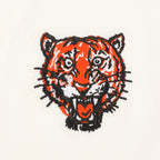 MLB DETROIT TIGERS  RETRO CLASSIC WOMEN'S RIB FLC CREWNECK (EGGSHELL/ MIDNIGHT NAVY)