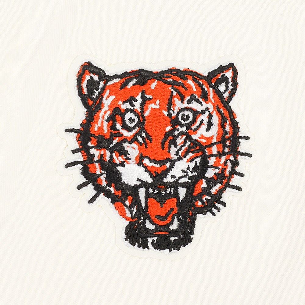 MLB DETROIT TIGERS  RETRO CLASSIC WOMEN'S RIB FLC CREWNECK (EGGSHELL/ MIDNIGHT NAVY)