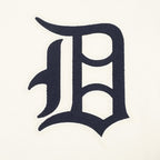 MLB DETROIT TIGERS RETRO CLASSIC CHANDAIL À CAPUCHON COURT EN MOLLETON CÔTELÉ POUR FEMME (COQUILLE D'ŒUF/MARINE MINUIT)