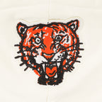 MLB DETROIT TIGERS RETRO CLASSIC CHANDAIL À CAPUCHON COURT EN MOLLETON CÔTELÉ POUR FEMME (COQUILLE D'ŒUF/MARINE MINUIT)