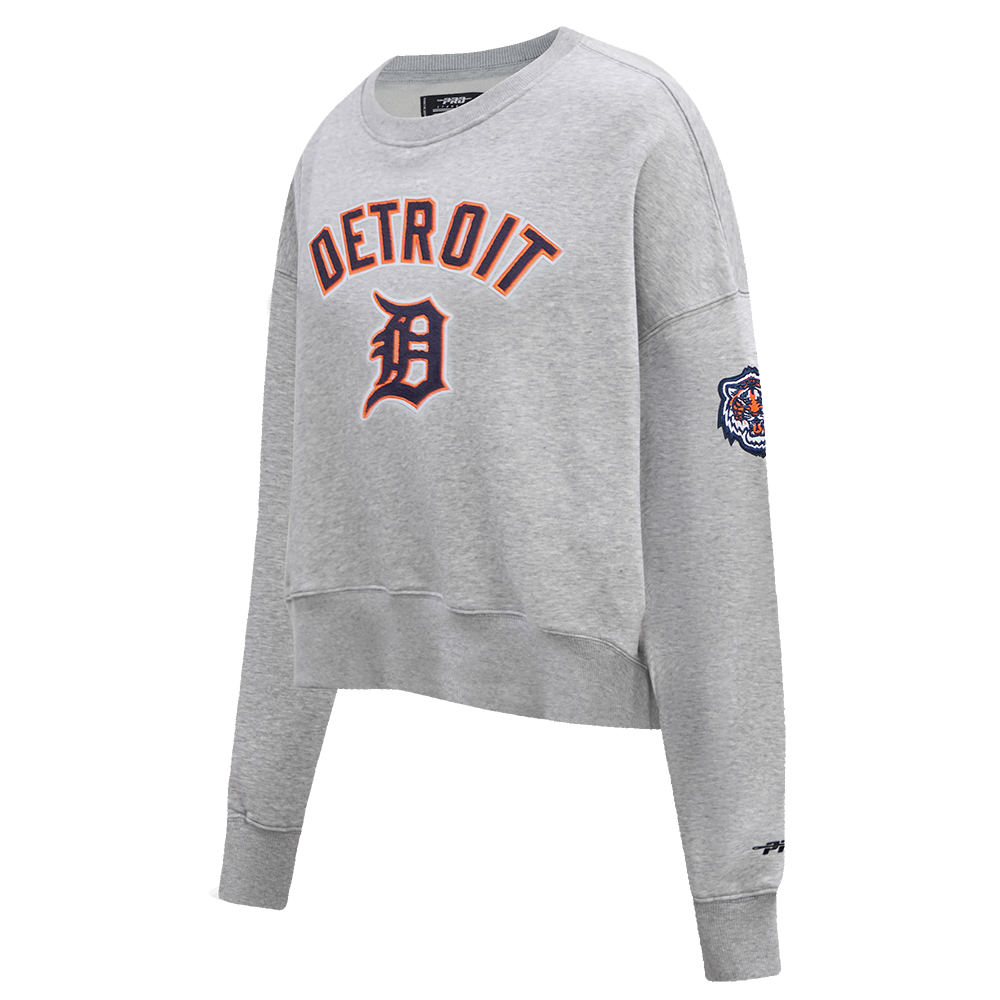 MLB DETROIT TIGERS CLASSIC WOMEN'S CREWNECK (HEATHER GREY)