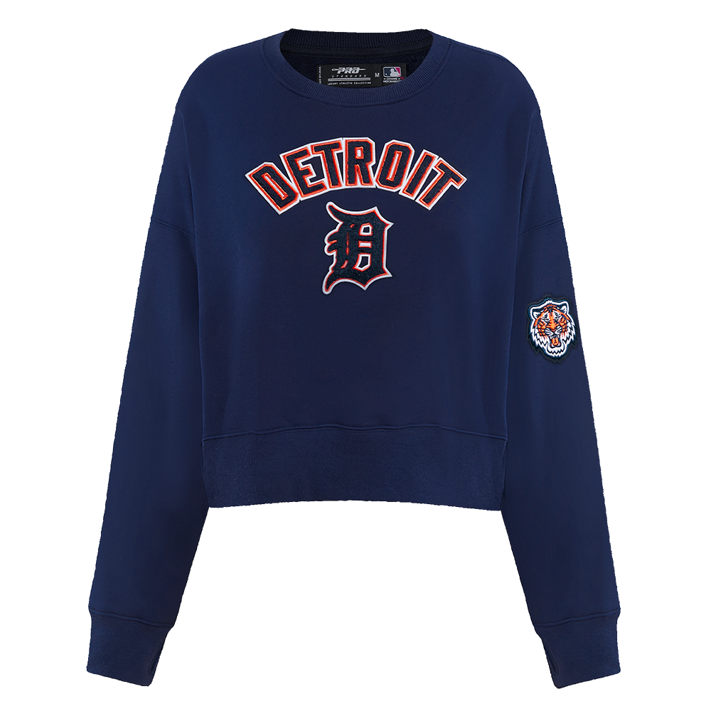 MLB DETROIT TIGERS CLASSIC WOMEN'S CREWNECK (MIDNIGHT NAVY)