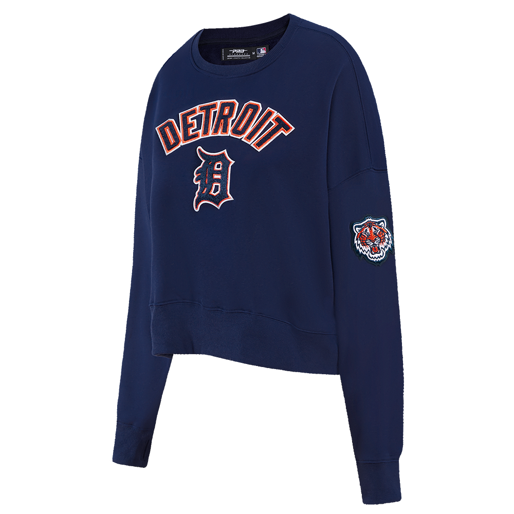 MLB DETROIT TIGERS CLASSIC WOMEN'S CREWNECK (MIDNIGHT NAVY)