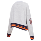 MLB DETROIT TIGERS CHANDAIL À COL ROND MASHUP CÔTELÉ POUR FEMME (GRIS CHINÉ/MARINE MINUIT/ORANGE)