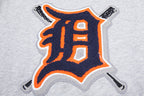 MLB DETROIT TIGERS CHANDAIL À COL ROND MASHUP CÔTELÉ POUR FEMME (GRIS CHINÉ/MARINE MINUIT/ORANGE)