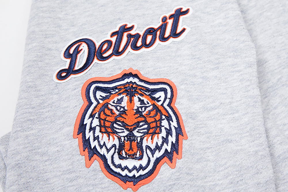 MLB DETROIT TIGERS CHANDAIL À COL ROND MASHUP CÔTELÉ POUR FEMME (GRIS CHINÉ/MARINE MINUIT/ORANGE)