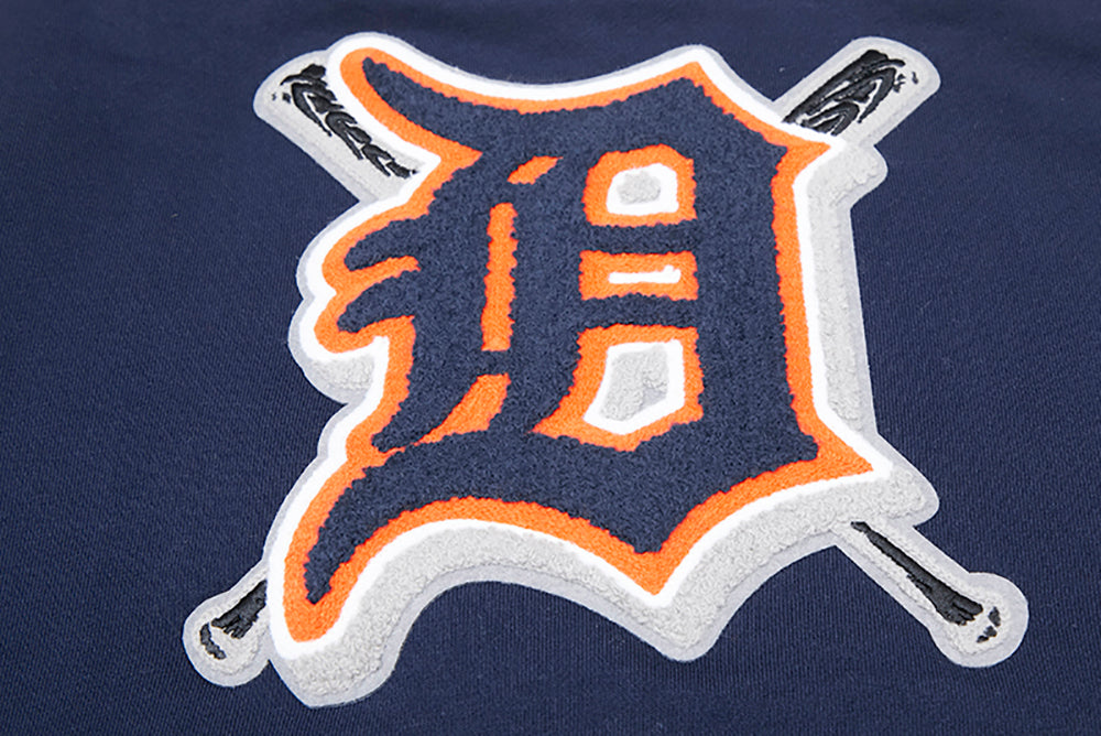 MLB DETROIT TIGERS CHANDAIL À COL ROND MASHUP CÔTELÉ POUR FEMME (MARINE MINUIT/ORANGE/MARINE MINUIT)