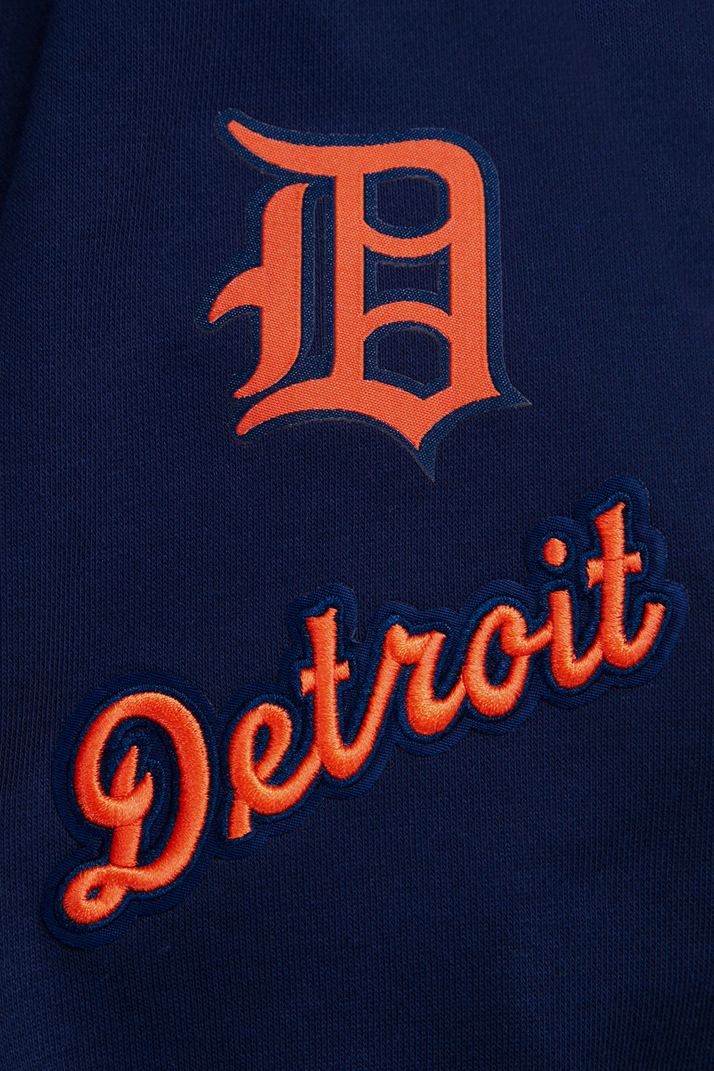 MLB DETROIT TIGERS RETRO CLASSIC CHANDAIL À CAPUCHON COURT CÔTELÉ POUR FEMME (MARINE MINUIT/ORANGE/MINUIT)