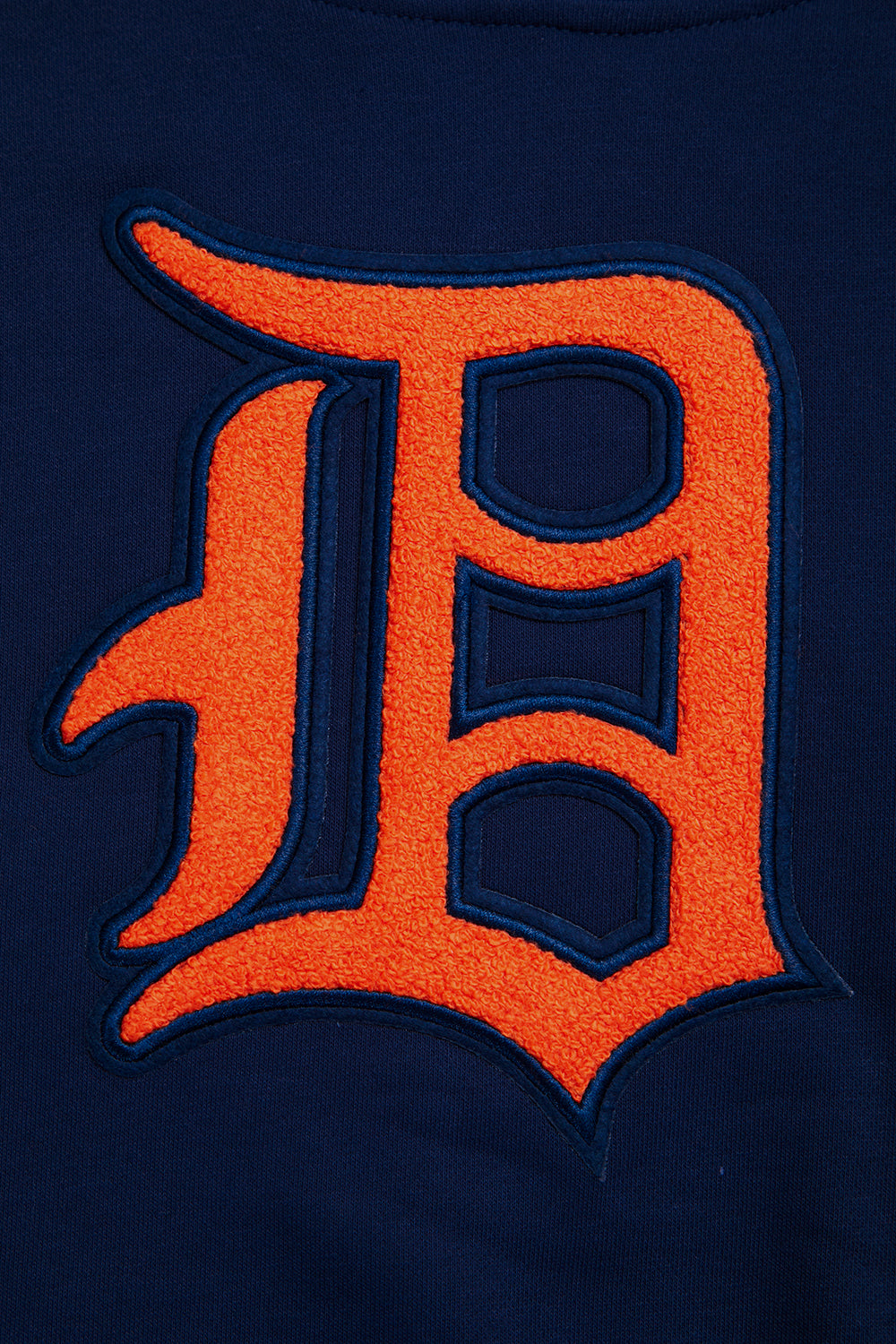 MLB DETROIT TIGERS RETRO CLASSIC CHANDAIL À CAPUCHON COURT CÔTELÉ POUR FEMME (MARINE MINUIT/ORANGE/MINUIT)