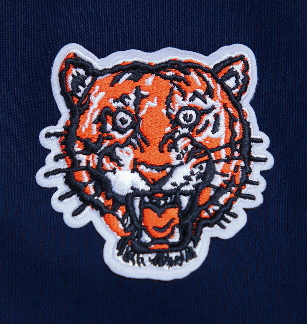 MLB DETROIT TIGERS RETRO CLASSIC CHANDAIL À CAPUCHON COURT CÔTELÉ POUR FEMME (MARINE MINUIT/ORANGE/MINUIT)