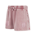 MLB DETROIT TIGERS WASHED CLASSIC SHORT EN MOLLETON FRANÇAIS DÉLAVÉ À L'ENZYME POUR FEMME (MAUVE DÉLAVÉ)