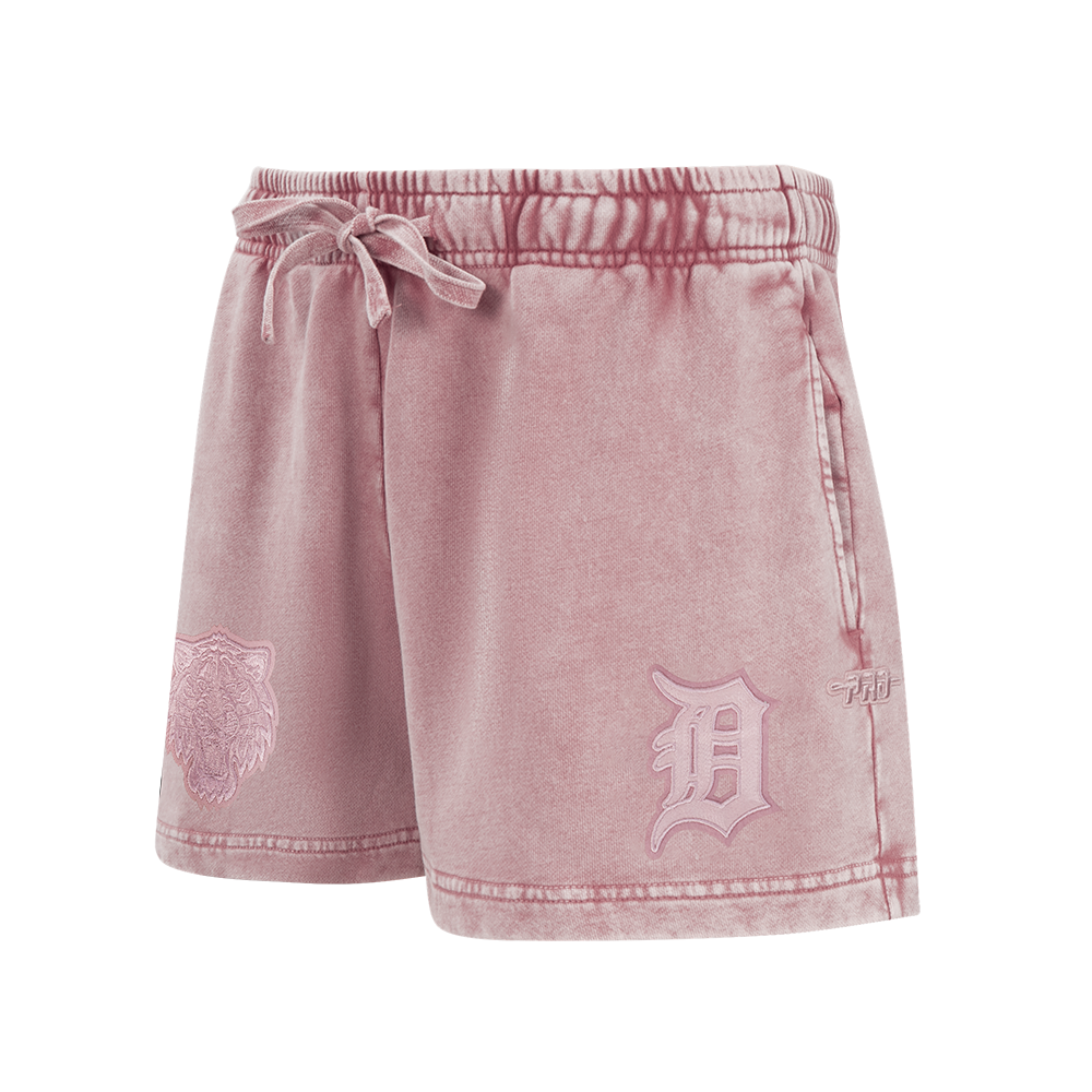MLB DETROIT TIGERS WASHED CLASSIC SHORT EN MOLLETON FRANÇAIS DÉLAVÉ À L'ENZYME POUR FEMME (MAUVE DÉLAVÉ)