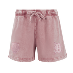 MLB DETROIT TIGERS WASHED CLASSIC SHORT EN MOLLETON FRANÇAIS DÉLAVÉ À L'ENZYME POUR FEMME (MAUVE DÉLAVÉ)