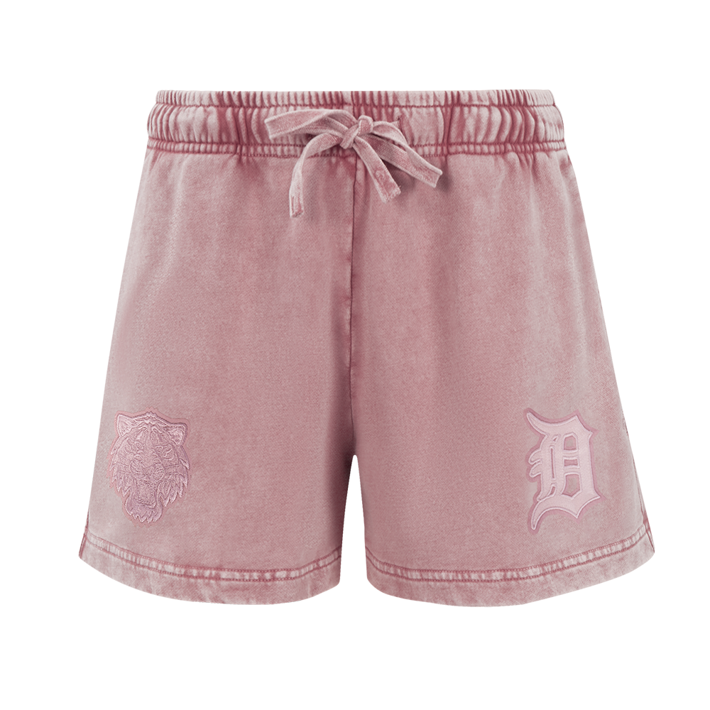 MLB DETROIT TIGERS WASHED CLASSIC SHORT EN MOLLETON FRANÇAIS DÉLAVÉ À L'ENZYME POUR FEMME (MAUVE DÉLAVÉ)