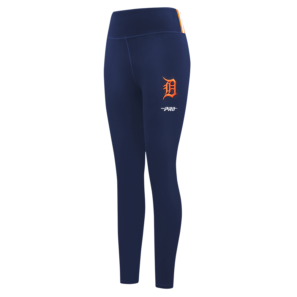 MLB DETROIT TIGERS CLASSIC CHENILLE LEGGING EN JERSEY ÉPAIS POUR FEMME (MARINE MINUIT)