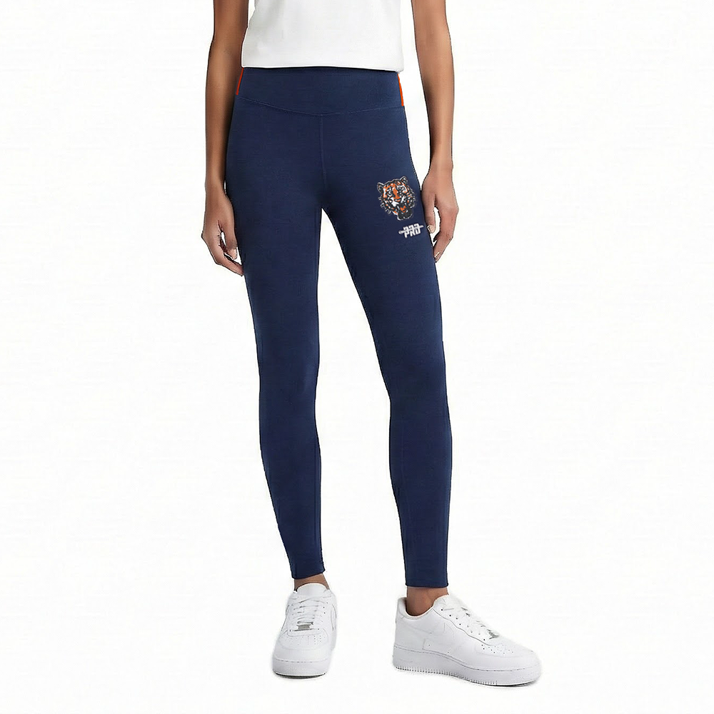 MLB DETROIT TIGERS RETRO CLASSIC LEGGING EN JERSEY ÉPAIS POUR FEMME (MARINE MINUIT)
