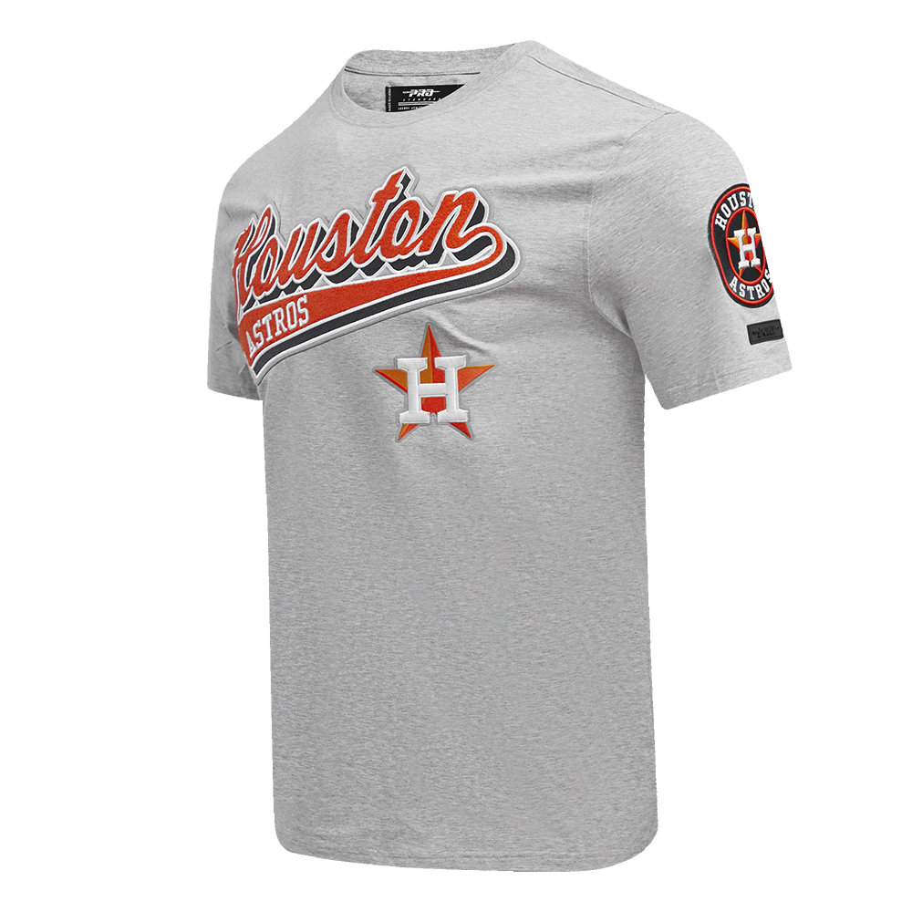 MLB HOUSTON ASTROS SCRIPT TAIL HAUT EN JERSEY SIMPLE POUR HOMME (GRIS CHINÉ)
