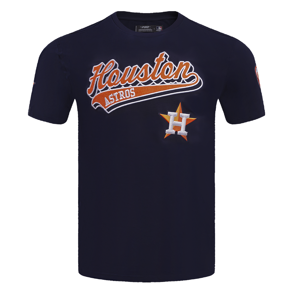 MLB HOUSTON ASTROS SCRIPT TAIL HAUT EN JERSEY SIMPLE POUR HOMME (MARINE MINUIT)