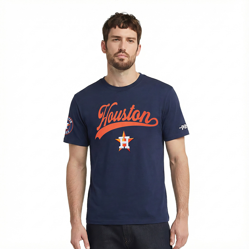 MLB HOUSTON ASTROS LIVING LARGE MEN'S CJ DROP SHOULDER TOP (MIDNIGHT NAVY)
