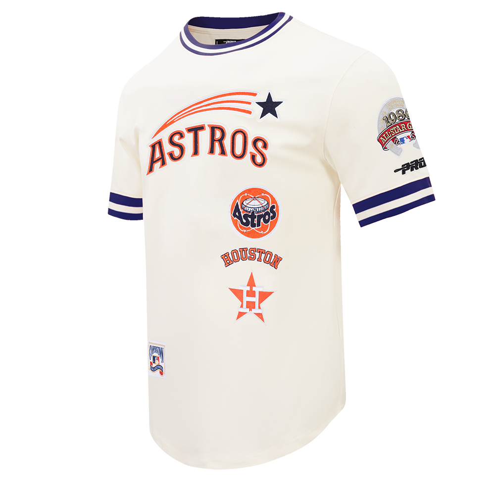 MLB HOUSTON ASTROS RETRO CLASSICS HAUT POUR HOMME (COQUILLE D'ŒUF/MARINE MINUIT)