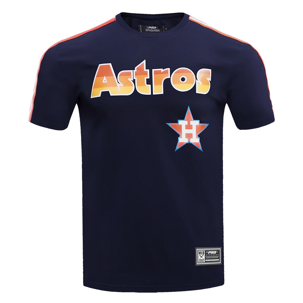 MLB HOUSTON ASTROS RETRO LOGO PRO TEAM MEN'S TAPING TOP (MIDNIGHT / ORANGE)