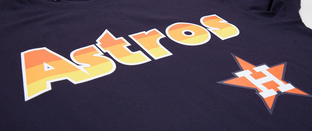 MLB HOUSTON ASTROS RETRO LOGO PRO TEAM MEN'S TAPING TOP (MIDNIGHT / ORANGE)