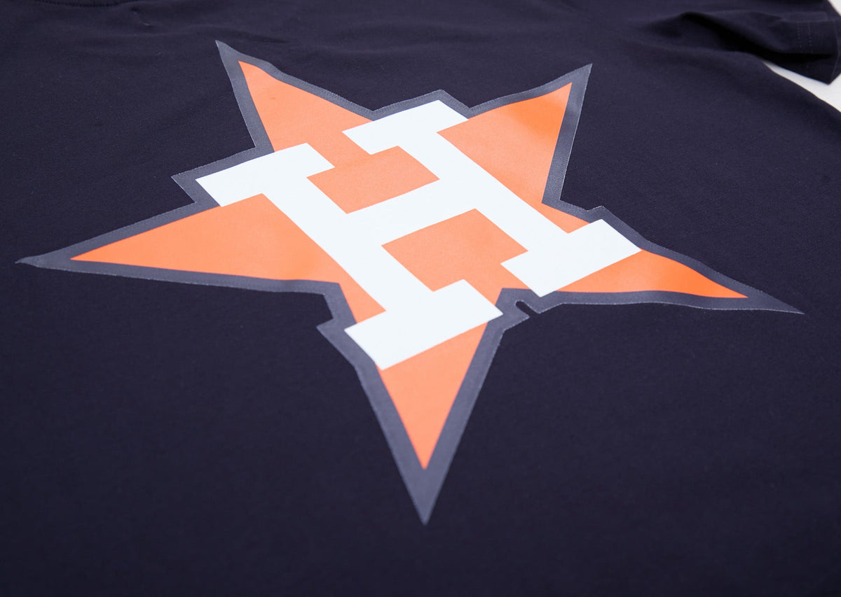 MLB HOUSTON ASTROS RETRO LOGO PRO TEAM MEN'S TAPING TOP (MIDNIGHT / ORANGE)