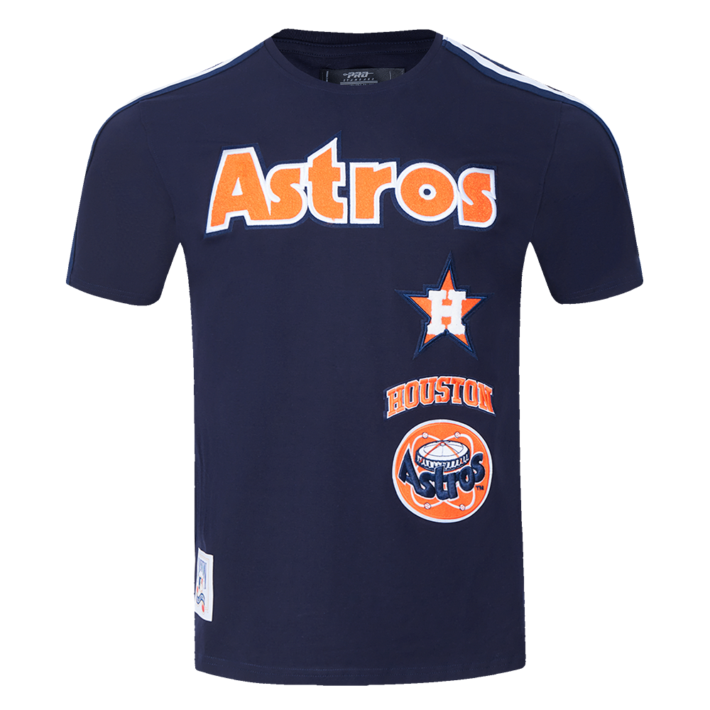 MLB HOUSTON ASTROS RETRO CLASSIC MEN'S STRIPED TOP (MIDNIGHT NAVY)