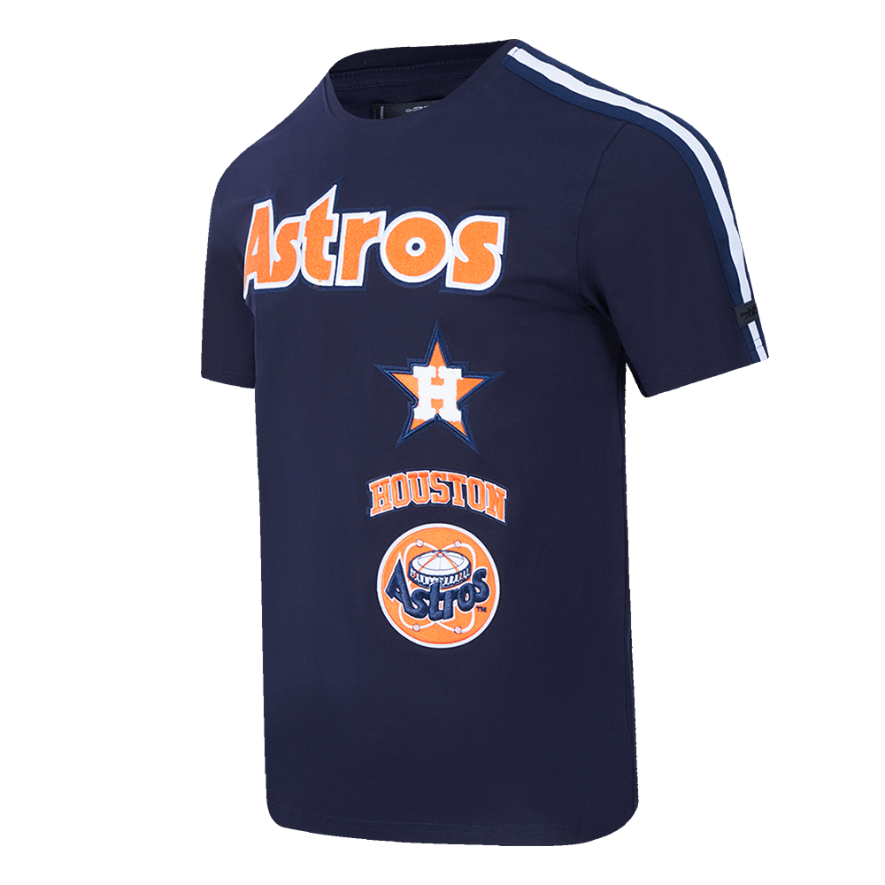 MLB HOUSTON ASTROS RETRO CLASSIC MEN'S STRIPED TOP (MIDNIGHT NAVY)