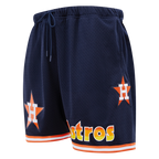 MLB HOUSTON ASTROS RETRO MEN'S MESH SHORT (MIDNIGHT NAVY / ORANGE)