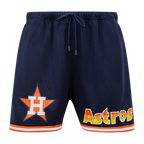 MLB HOUSTON ASTROS RETRO MEN'S MESH SHORT (MIDNIGHT NAVY / ORANGE)